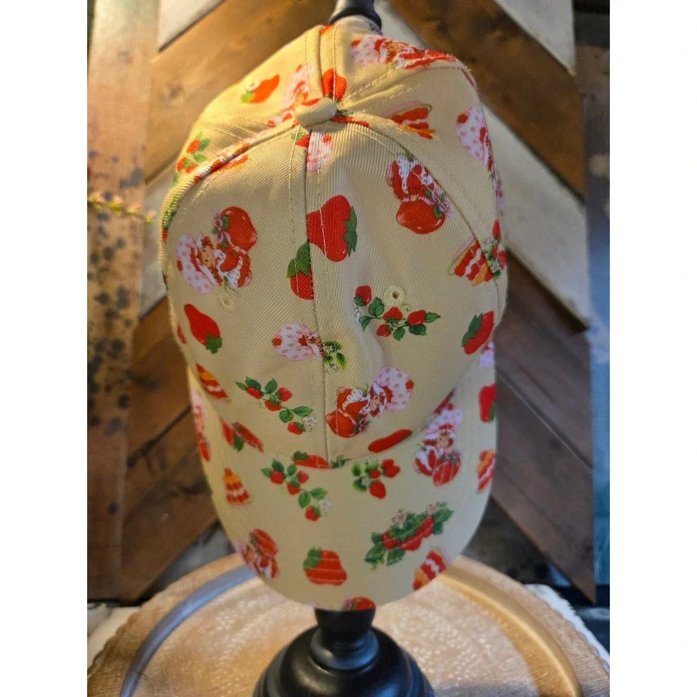 Strawberry‎ Shortcake Bioworld All Over Print Baseball Cap Hat Tan OSFM 2024